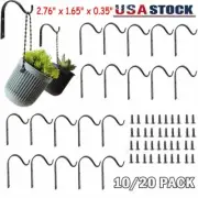 10/20 Pack Iron Wall Hooks Metal Lantern Bracket Coat Hook Plant Planter Hangers