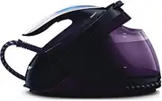 [Philips] PerfectCare Elite Steam Generator - 2400W, 500g Steam Boost, 7.5 Bar Steam Pressure, OptimalTEMP Technology, 1.8L Tank, Black/Purple (GC9650/80)