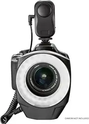 Olympus Pen E-PL7 Dual Macro LED Ring Light/Flash (includes Necessary Adapters/Rings for Mounting On All Olympus Lenses)