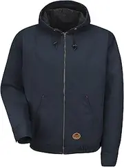 [Red Kap] Men's Blended Duck Zip-Front Hooded Jacket