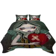 Melancholy Valentine Mending a Broken Heart Fairy Coverlet