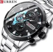 Relojes de Acero Inoxidable para Hombre, Pulsera de Mano Analógico