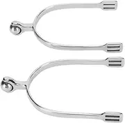 YDRCESMI SYMY Horse Spurs English Stainless Steel with Roller Ball for Equestrian Boots Men Rider Horsemanship Lovers