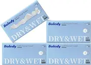 Boledy Soft Facial Towel, Large Thick Cotton Facial Tissue, Lint Free Face Cleansing Wipes, Ultra Absorbent Disposable Face Towel, Makeup Removing Wipes for Sensitive Skin, Dry Wipe (320 Count(pack of 4))