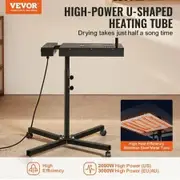Flash Dryer, 18 x 18 inch Flash Dryer for Screen Printing, High Power Silk Screen Printing Dryer with Height Adjustable Stand, 360° Rotation, X-Shaped Base, Steel T-Shirt Curing Machine