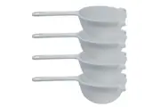 4x Cuisena 10cm Nylon Mesh Strainer Pasta Noodles Drainer w Long Handle White