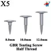 5pcs Dental GBR Tenting Screw Half Thread Surg ical Membrane Fixation
