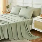Sage King Size Sheets Set 6 Piece,Super Soft 1800 Series Microfiber Bed Sheets K