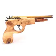 9265 橡皮筋手槍 木頭玩具槍 手作玩具 復古玩具手槍 橡皮筋槍 射擊玩具