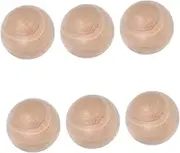 VINTORKY 6Pcs Wooden Ball Bottle Stoppers Unfinished DIY Decorative Cork Caps for Bottles and Storage Jars Excellent Sealing for Food Freshness Versatile Crafting