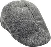 [Holibanna] Beret Hat Hats Flax Beret Cap Mens Hats Fitted Driving Hat Berets for Women Mens Beret Cap Cotton Hats for Men Cap for Men Newsboy Cap Caps for Men Peaked Hat Sunscreen Cap