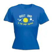 Best Dad Solar System - Funny Novelty Womens T-Shirt T Shirt Tshirt