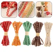 5M Roll Jute Burlap Hessian Ribbon with Lace Perfect for Gifts and Decor