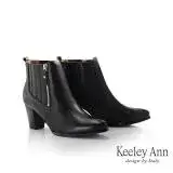 在飛比找遠傳friDay購物優惠-Keeley Ann側拉鍊高跟短靴(黑色287008110-