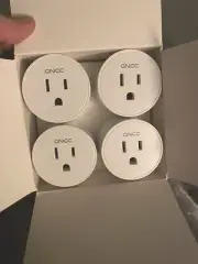 GNCC Smart Plugs 4 GSP01 Wi-Fi Freq 2.4 GHz White Alexa Google assist NIP manual