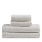 Calvin Klein Modern Melange Jersey 4 Piece Sheet Set, Queen
