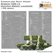 TOS-1A Russian Multiple Rocket Launcher 1/35 Camo Paint Mask Set DN Models