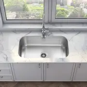 Sinber 31" Undermount Single Bowl 304 Stainless Steel Kitchen Sink MU3118SE