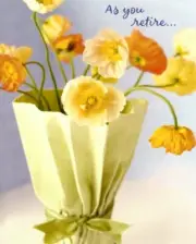 Congratulations Happy Retirement Retired Floral Flowers Hallmark Greeting Card
