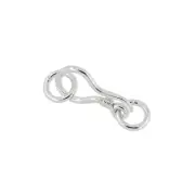 Sterling Silver Necklace S Hook Fish Clasp with Jump Ring #97549