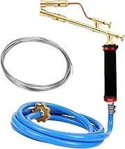 KAIYUEMAOYI Liquid Propane Welding Torch, Adjustable Flame with Welding Rod, Soldering Torch for Brazing, 5m Welding Wire