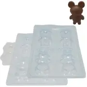 BWB Small Teddy Bear Chocolate Mold - 3 Part Mold 9935
