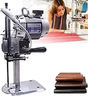1100W Industrial Fabric Cutter Machine Electric Cloth Cutter High Speed Straight Knife Cutting Machine with LED Light and Automatic Knife Sharpening,6inch-220V