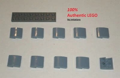 LEGO NEW 2x2x0.66 Sand Blue Slope Curved (10x) 6166865 Brick 15068