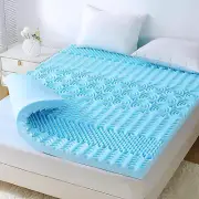 Twin Mattress Topper, 7 Zone Cooling Foam Mattress Topper with Gel Infused, Egg