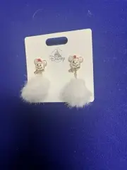 2024 Disney Parks Christmas Mickey Mouse Snowman Plush Earrings NEW