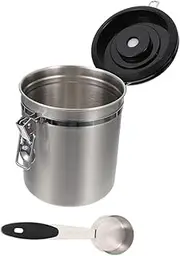 1Set Airtight Sealed Container for Pet Food Treat Jar with Spoon for Cat and Dog Dry Food Storage Keeps Essentials Fresh and Dry