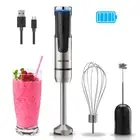 Cordless Hand Blender Immersion Blender Handheld USB Rechargeable 8 Variable Spe