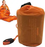 Survival Sleeping Bag, Waterproof Lightweight Sleeping Bag Survival Bivy Sack, Outdoor Supplies Portable Compact Survival Shelter for Camping & Travel