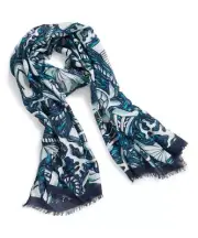 Vera Bradley Soft Fringe Scarf Shore Enough NEW