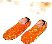 [BIUDECO] 1 Pair Adult Socks Quick Dry Socks Snorkel Gear for Adults Non- Socks Orange Snorkeling Socks Non-Slip Socks Beach Socks Snorkeling Equipment Diving Socks Anti Slip Socks Non-Slip