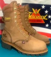 Thorogood Men Size 10 EEE Crazy Horse Steel Toe USA Logger Boots 804-3555