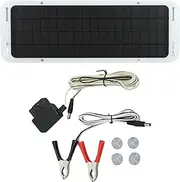 5W Solar Panel Kit with USB, Type C, and Dc Ports, Efficient Monocrystalline Charger for Car, Motorcycle, Boat Batteries Includes OBD Trickle Charger for Car Battery 12V