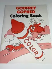 Godfrey Gopher Coloring Book Minnesota Highway Patrol Premium Giveaway