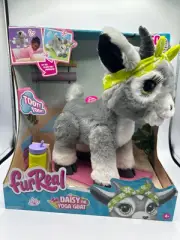 furReal Daisy the Yoga Goat Interactive Toy, 11-inch Realistic Plush Kids Toys