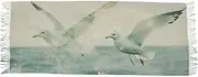 [AIXIWAWA] Women's Pashminas Scarf Seagulls Print, Shawls Wrap Lightwight with Tassel for Evening Dress Dinner Party, Multicolor