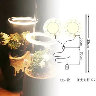 植物補光燈/植物生長燈 植物光譜全led燈仿太陽燈上色室內家用燈管usb食蟲新品多肉補光燈【CM10897】