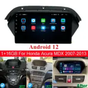 9'' Android 12 Car Radio Stereo Navi Player GPS FM For 2007-2013 Honda Acura MDX