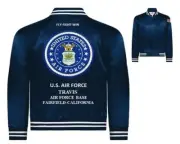 TRAVIS AIR FORCE BASE* FAIRFIELD-CALIFORNIA*EMBROIDERED SATIN JACKET(BACK ONLY)