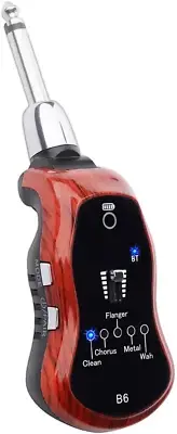 B6 Guitar Headphone Amp Mini Plug Guitar Amplifier Bluetooth Guitar With5 Effect