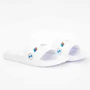 puma Men's BMW MMS Logo Leadcat Puma White / Puma White 30741101 slides