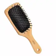 Vega Wooden Bristle Paddle Brush Small