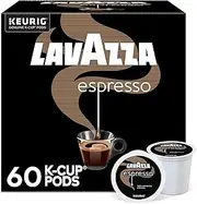 [Lavazza] Espresso, Single-Serve Keurig K-Cup Pods, Medium Roast Coffee, 60-Count Box (6 Packs of 10)