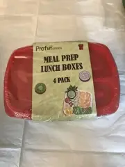 Prefey Green Meal Prep Lunch Boxes 4 Pack Multi Colored