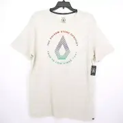Volcom Men's Modern Fit Crew T-Shirt XL Gray The Volcom Stone Company NWT