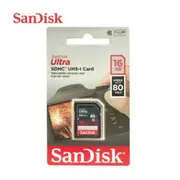 SanDisk 16GB SD Card SDHC Ultra Class 10 80mb/s